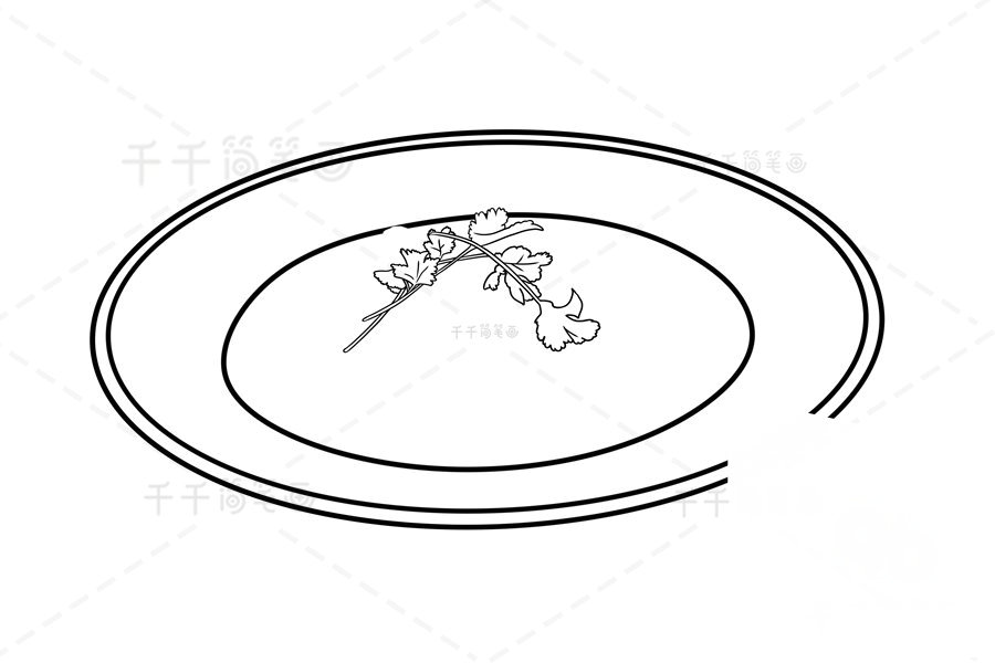 第二步：畫(huà)出配菜