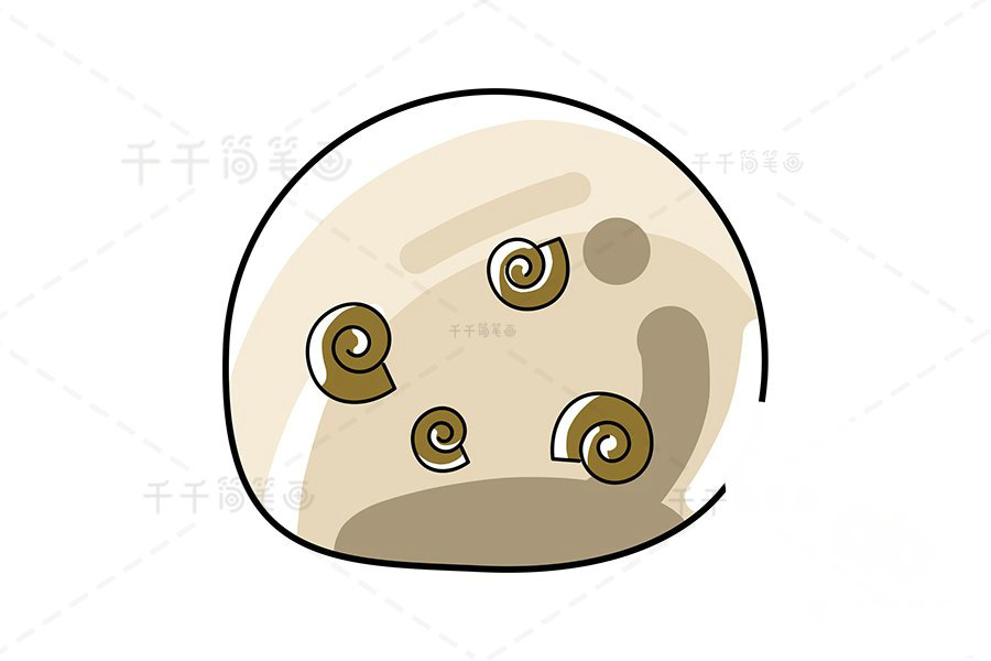 巴西渦螺簡筆畫