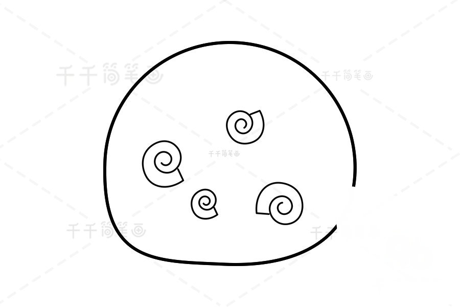 繪制長大巴西渦螺