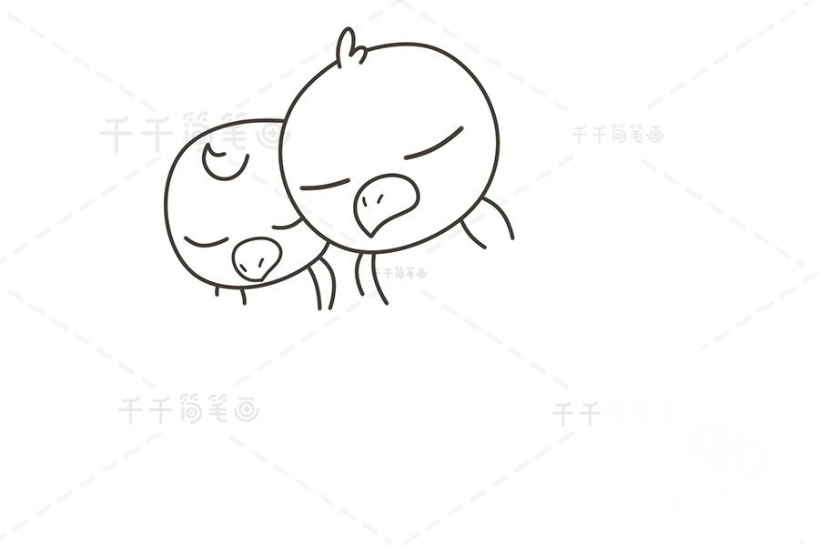 小鳥簡(jiǎn)筆畫步驟圖
