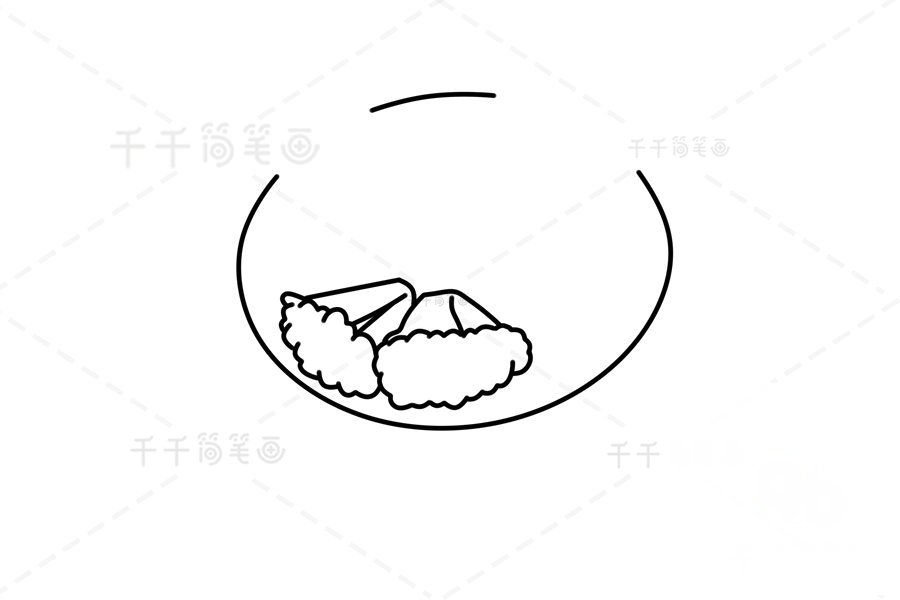 第一步：畫出配菜
