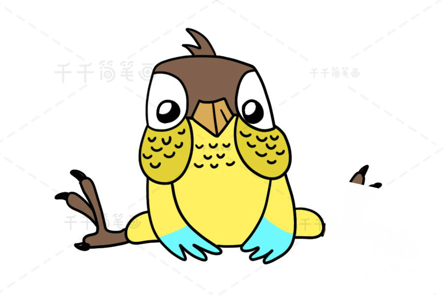 卡哇伊的鸚鵡簡(jiǎn)筆畫畫法，輕松畫出可愛(ài)的小鸚鵡，快來(lái)學(xué)習(xí)吧～