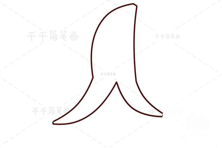 香蕉簡筆畫圖片