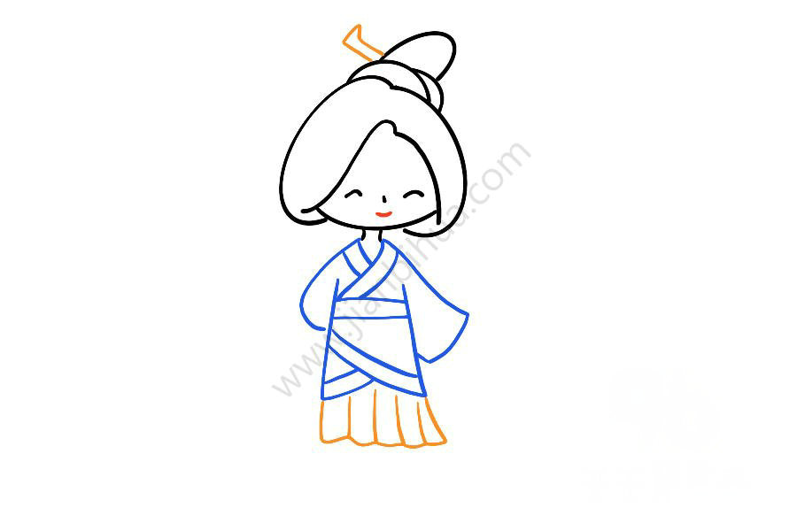 秦朝成年女子簡筆畫大全