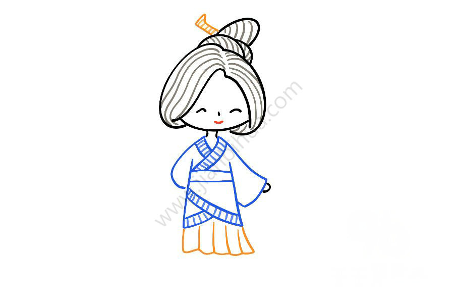 秦朝成年女子簡筆畫