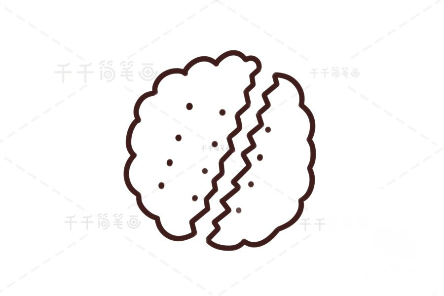幼兒畫餅干簡(jiǎn)筆畫
