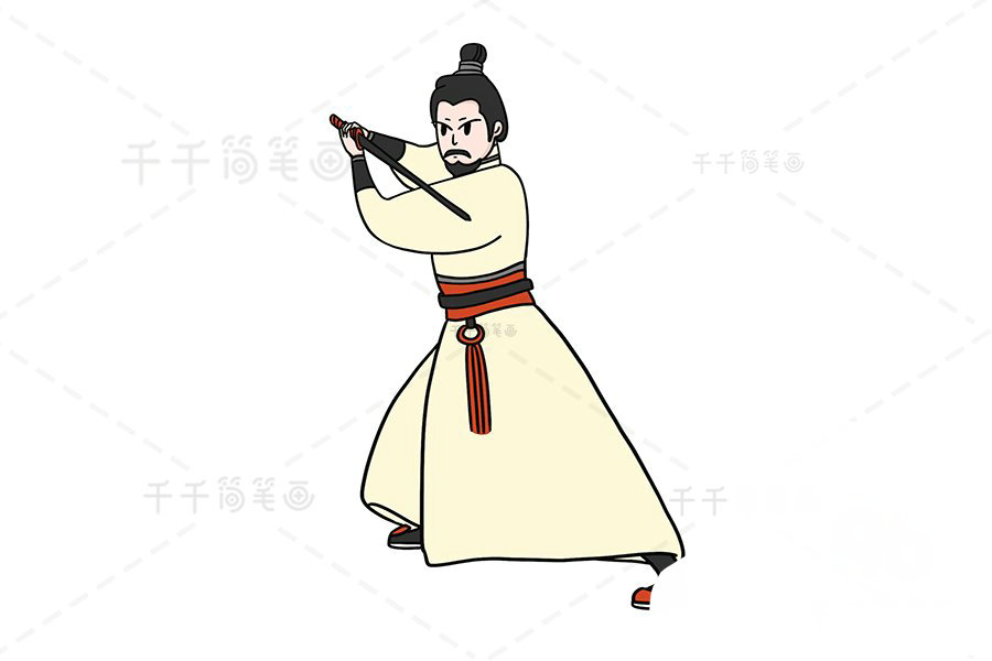 蒙恬簡(jiǎn)筆畫圖片
