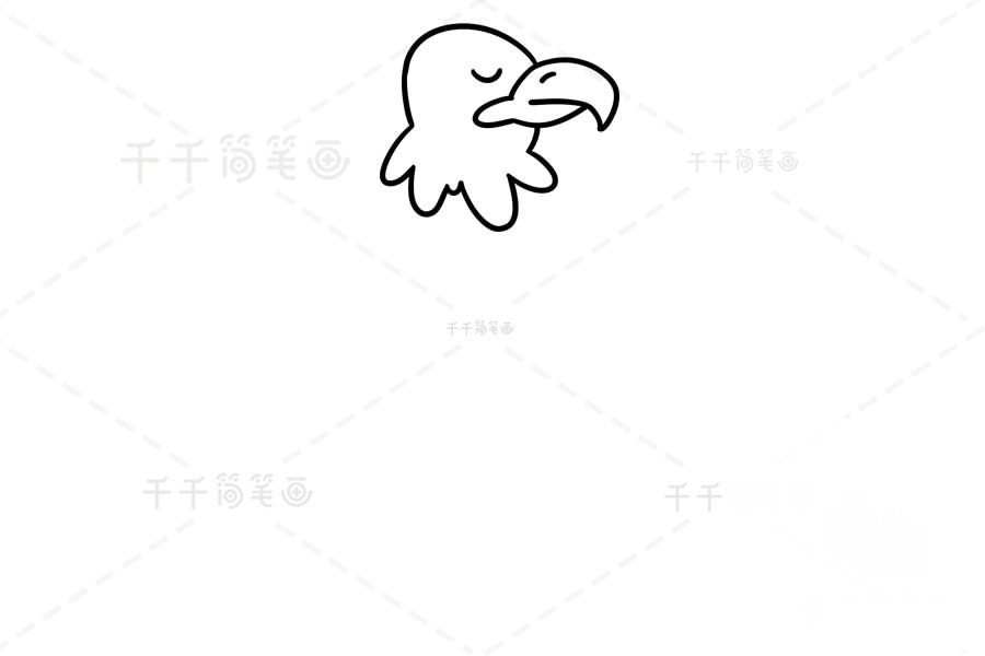 老鷹頭部繪制