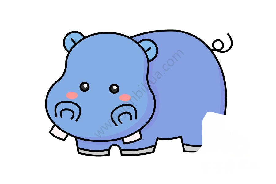 河馬簡筆畫