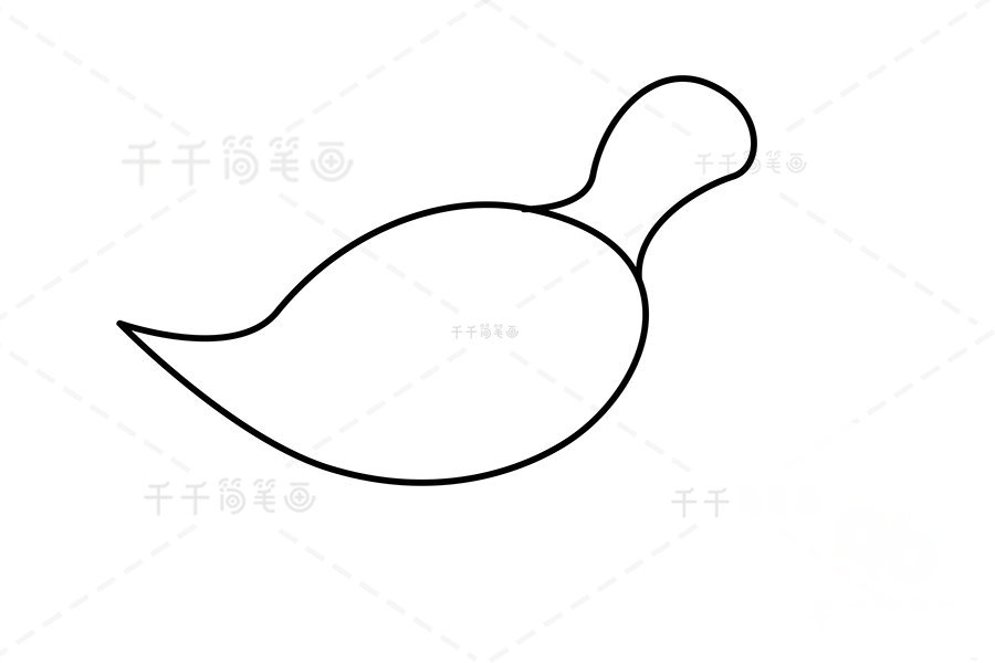 白胸苦惡鳥簡(jiǎn)筆畫步驟一