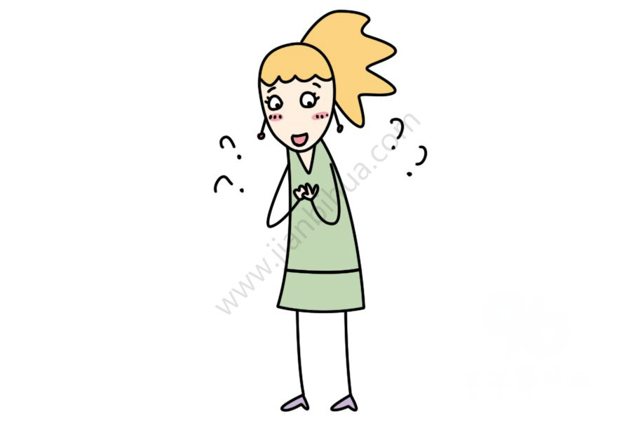 漂亮的莫老師簡(jiǎn)筆畫(huà)