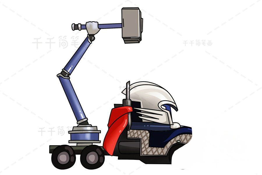 雷神汽車簡筆畫