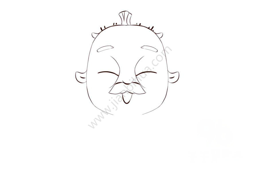 水果寶貝村長簡筆畫
