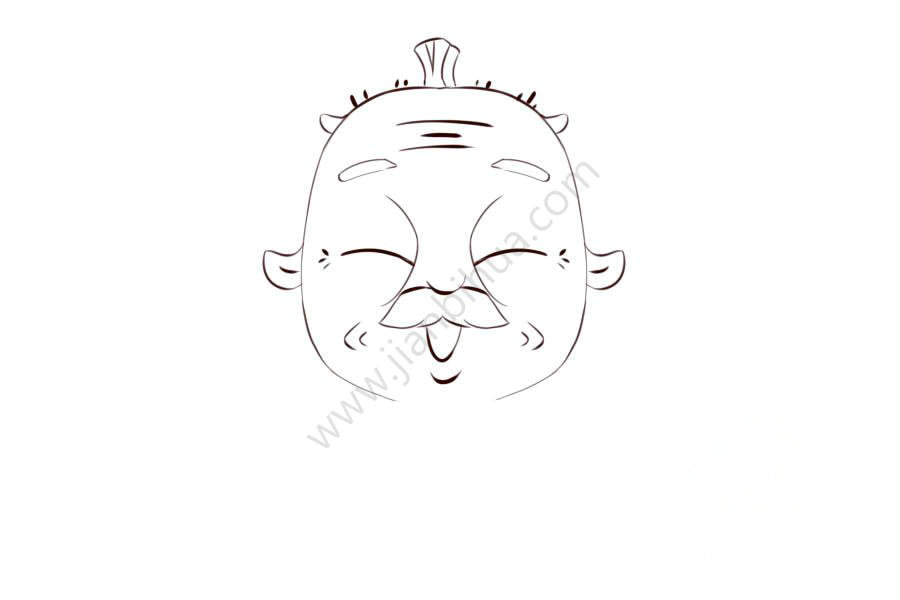 水果寶貝村長簡筆畫