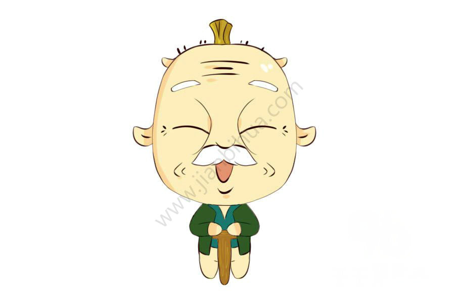 水果寶貝村長簡筆畫