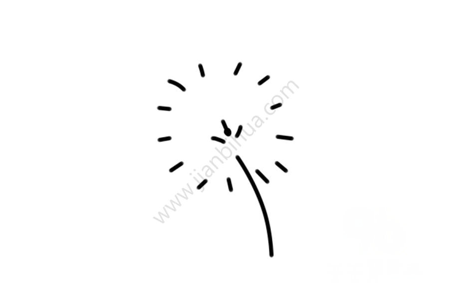 蒲公英簡(jiǎn)筆畫圖片