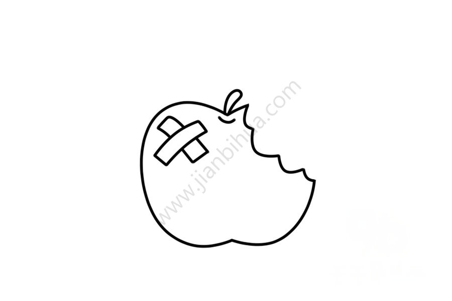 蘋(píng)果簡(jiǎn)筆畫(huà)
