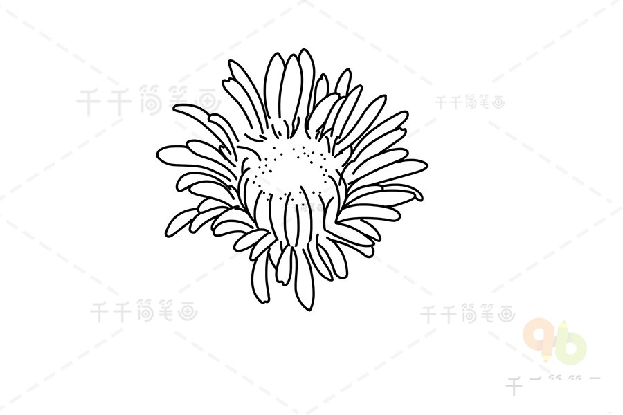 藍(lán)色法利敏簡(jiǎn)筆畫(huà)畫(huà)法
