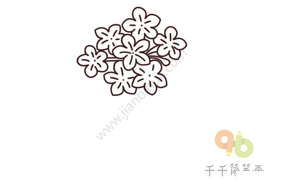 藍(lán)雪花簡(jiǎn)筆畫上色