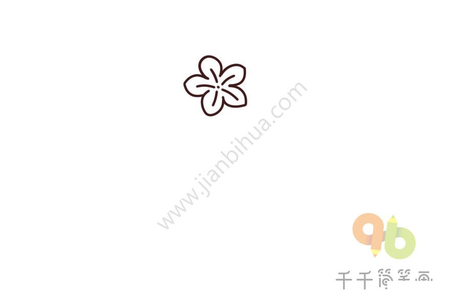 藍(lán)雪花簡(jiǎn)筆畫細(xì)化葉片