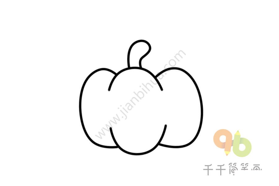 辣椒簡筆畫步驟圖