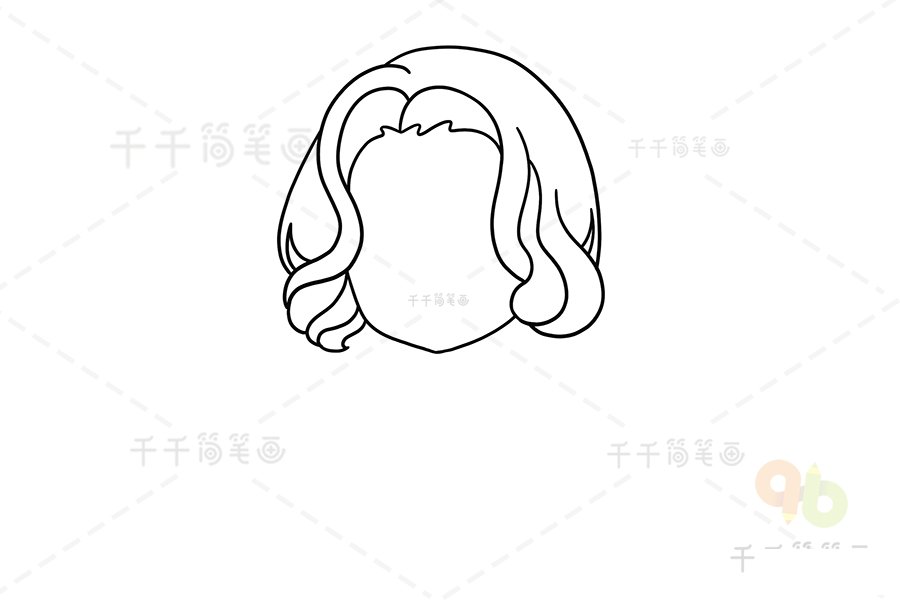 黑寡婦簡筆畫輪廓