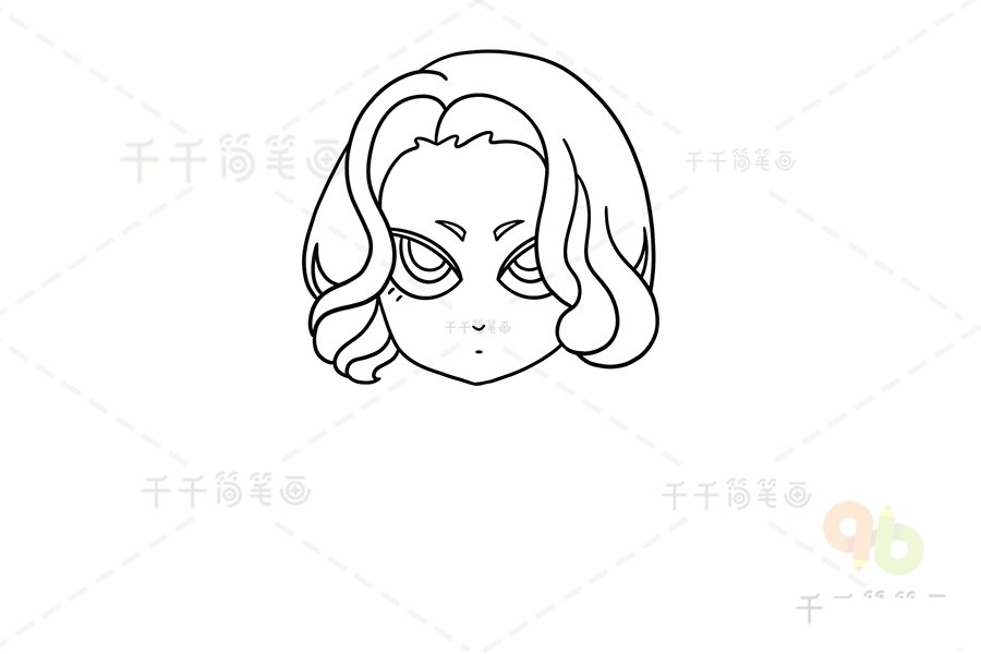 黑寡婦卡通簡筆畫