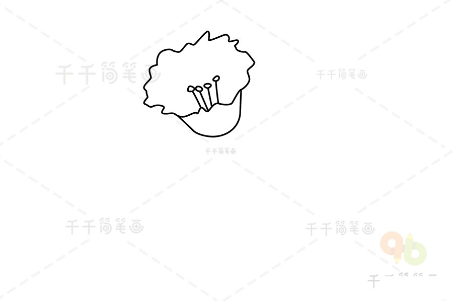 黃水仙簡(jiǎn)筆畫步驟3