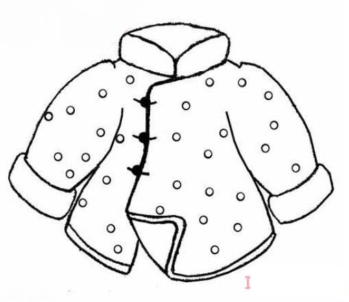 兒童棉襖衣服怎么畫簡筆畫教程簡單好看