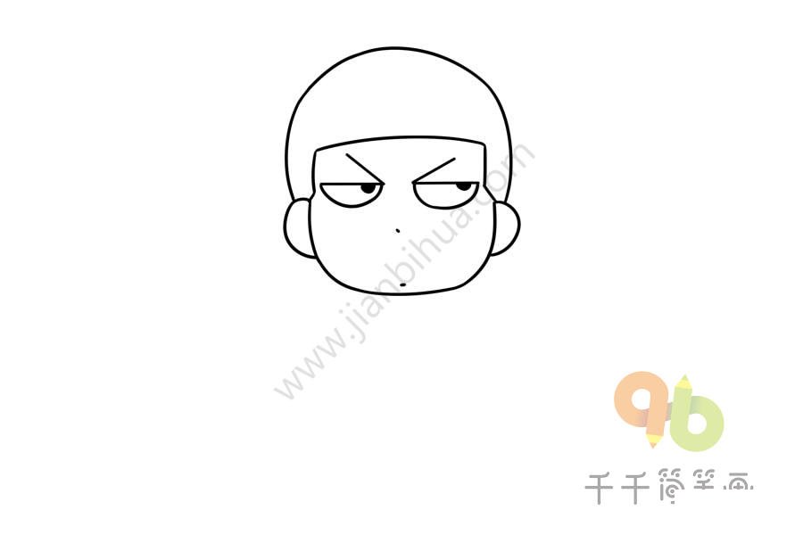 灌籃高手 卡通櫻木花道簡(jiǎn)筆畫(huà)