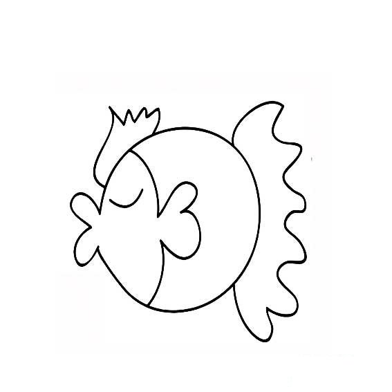 小丑魚(yú)的簡(jiǎn)單畫(huà)法