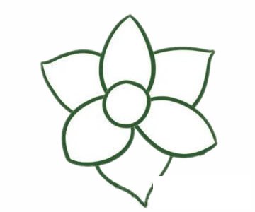 水仙花簡筆畫圖片