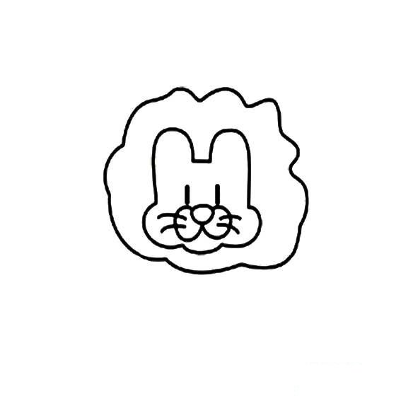獅子的頭像畫法
