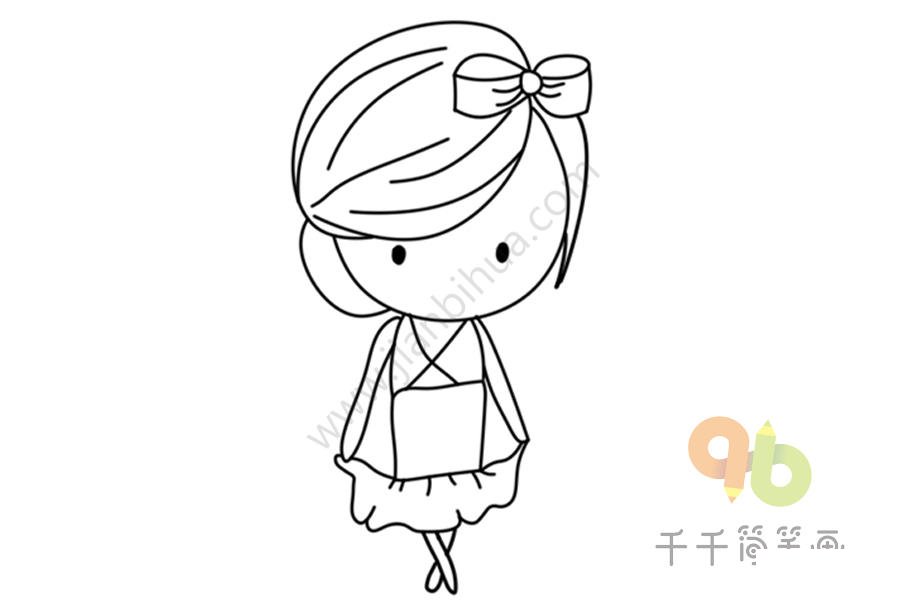 女生簡筆畫作品