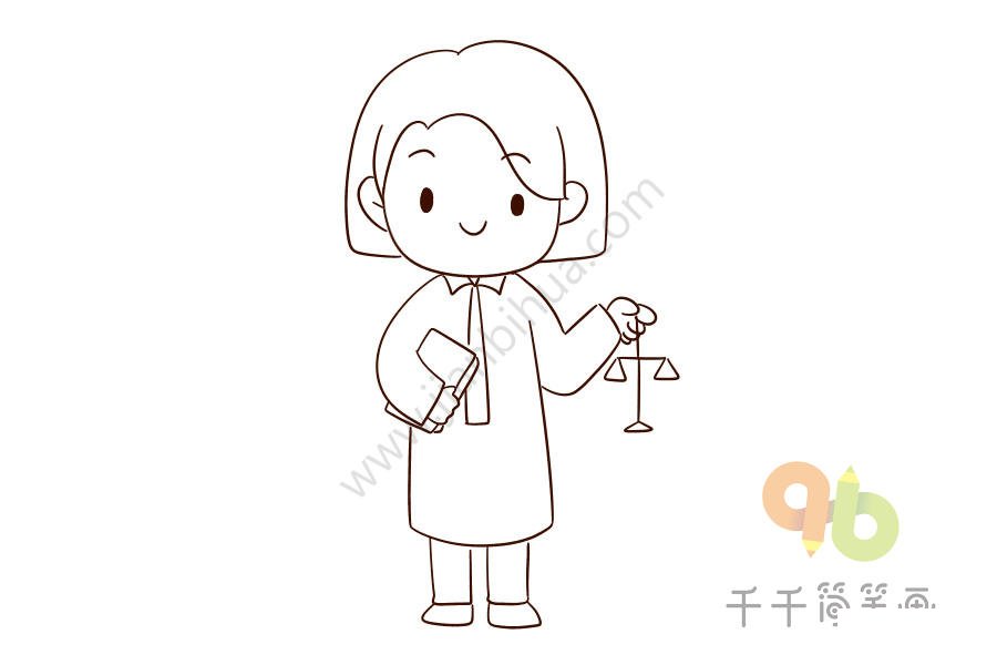 法庭上的律師簡(jiǎn)筆畫