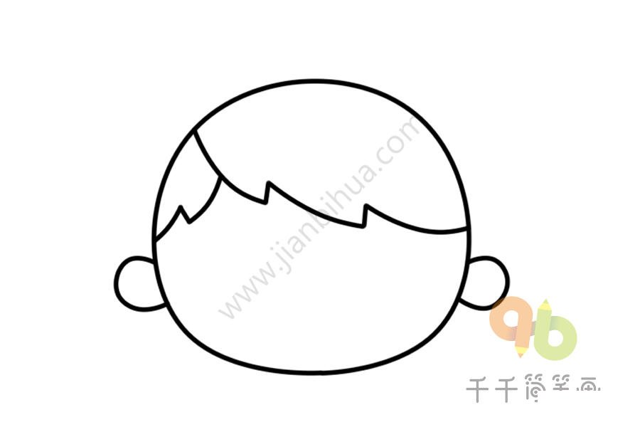 細(xì)膩男孩頭像簡(jiǎn)筆畫