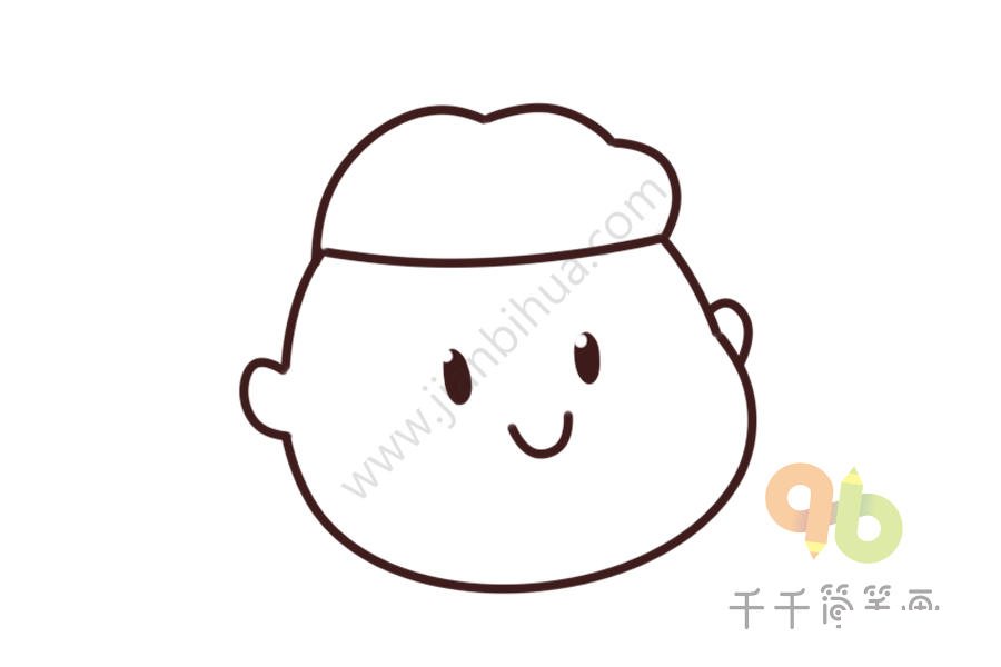 簡單的男生頭像簡筆畫圖片