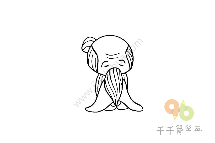 老子簡(jiǎn)筆畫(huà)