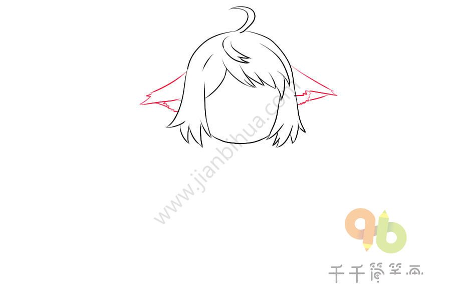 狐妖小紅娘涂山蘇蘇華麗服飾簡(jiǎn)筆畫