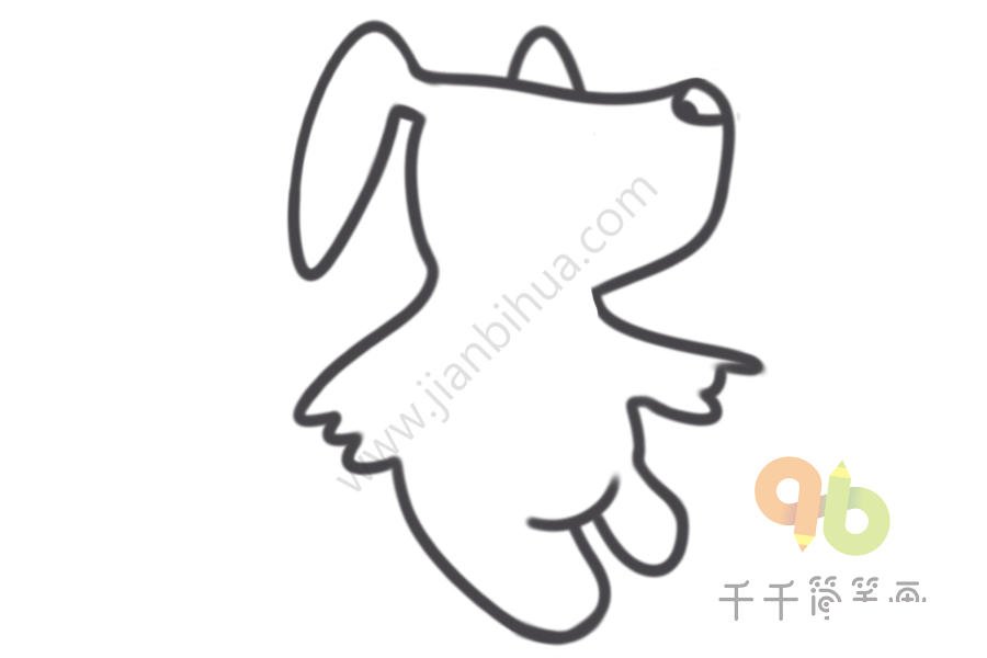 狗仔獸簡(jiǎn)筆畫(huà)步驟圖