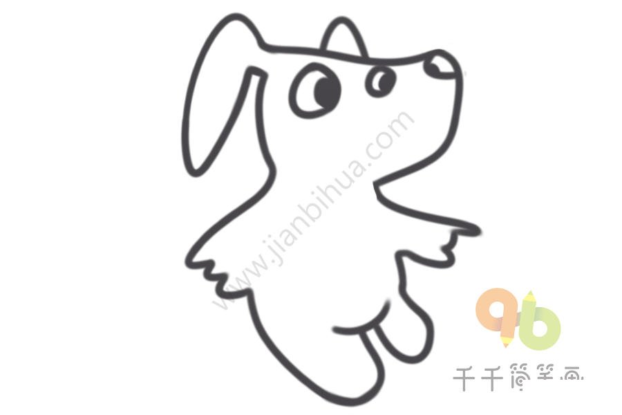 狗仔獸簡(jiǎn)筆畫(huà)步驟圖