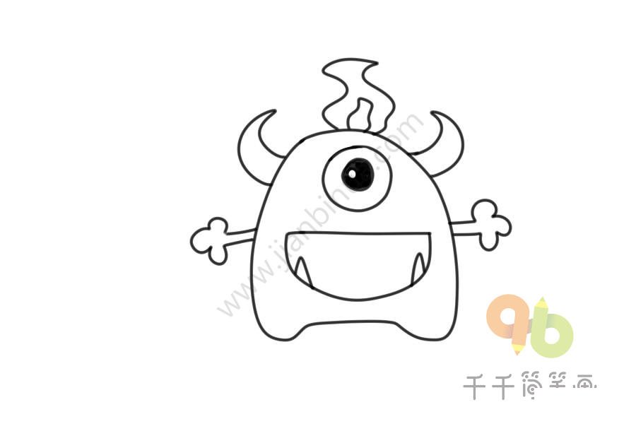 獨(dú)眼小獸簡(jiǎn)筆畫