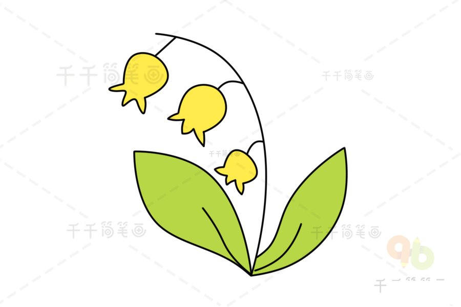 鈴蘭簡筆畫