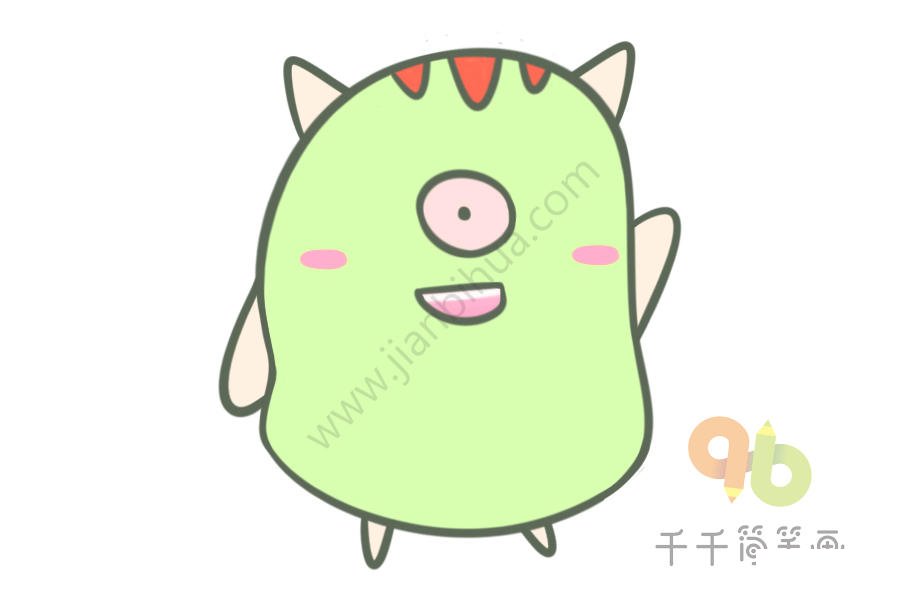 獨(dú)眼龍簡(jiǎn)筆畫步驟圖1