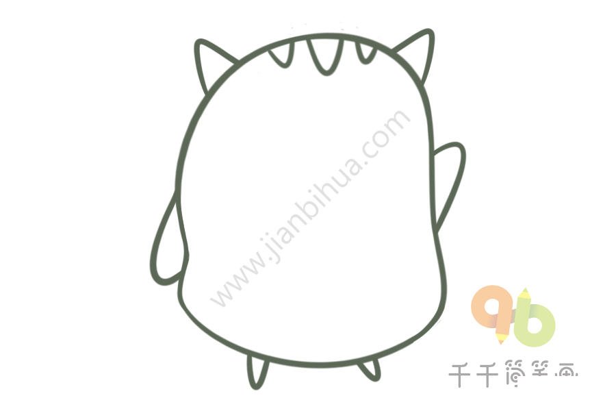 獨(dú)眼龍簡(jiǎn)筆畫步驟圖5