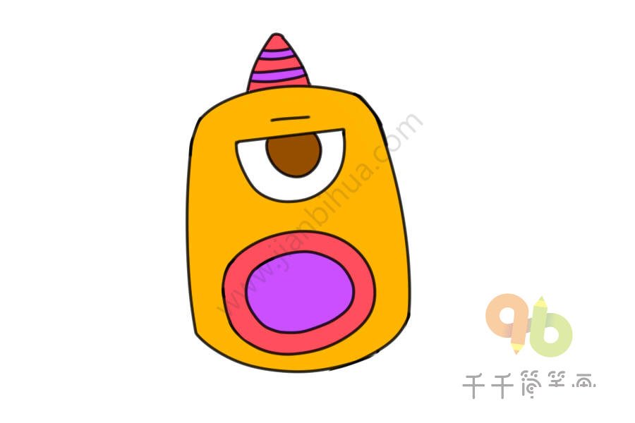 兒童繪畫(huà)獨(dú)角獸示例