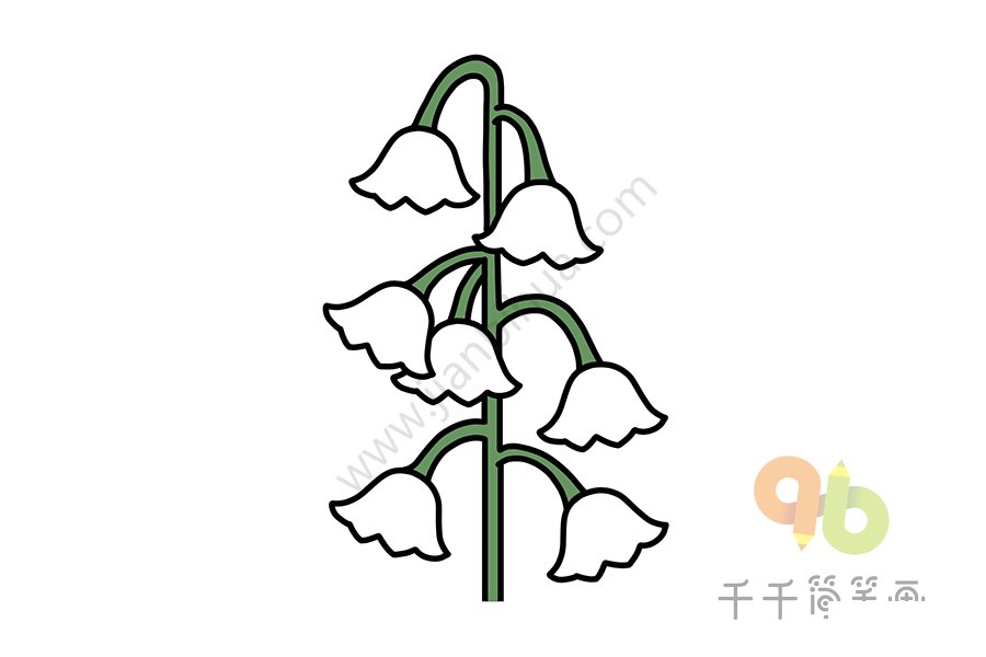 鈴蘭簡(jiǎn)筆畫(huà)教程