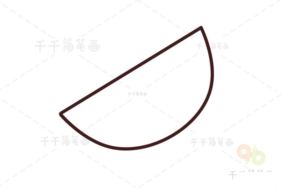 西瓜簡(jiǎn)筆畫圖片