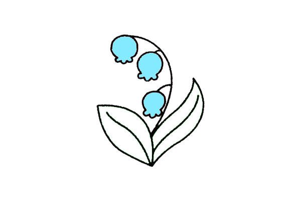 鈴蘭花簡筆畫姿態(tài)展示