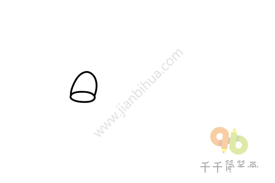 鈴蘭簡筆畫步驟圖二